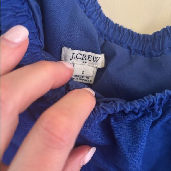 J. Crew Vibrant Blue One-Shoulder Dress - Picture 4 of 5